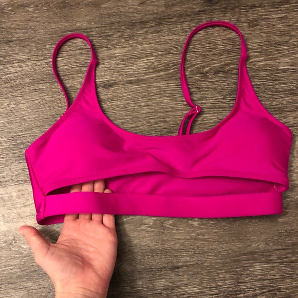 NWOT Hot Pink Bikini Top - Picture 4 of 4